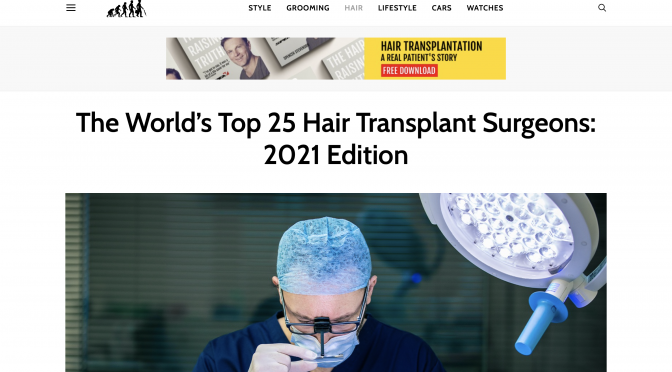 Dr. Yazdan Named One of the Top Hair Transplant Doctors in the World for Third Year